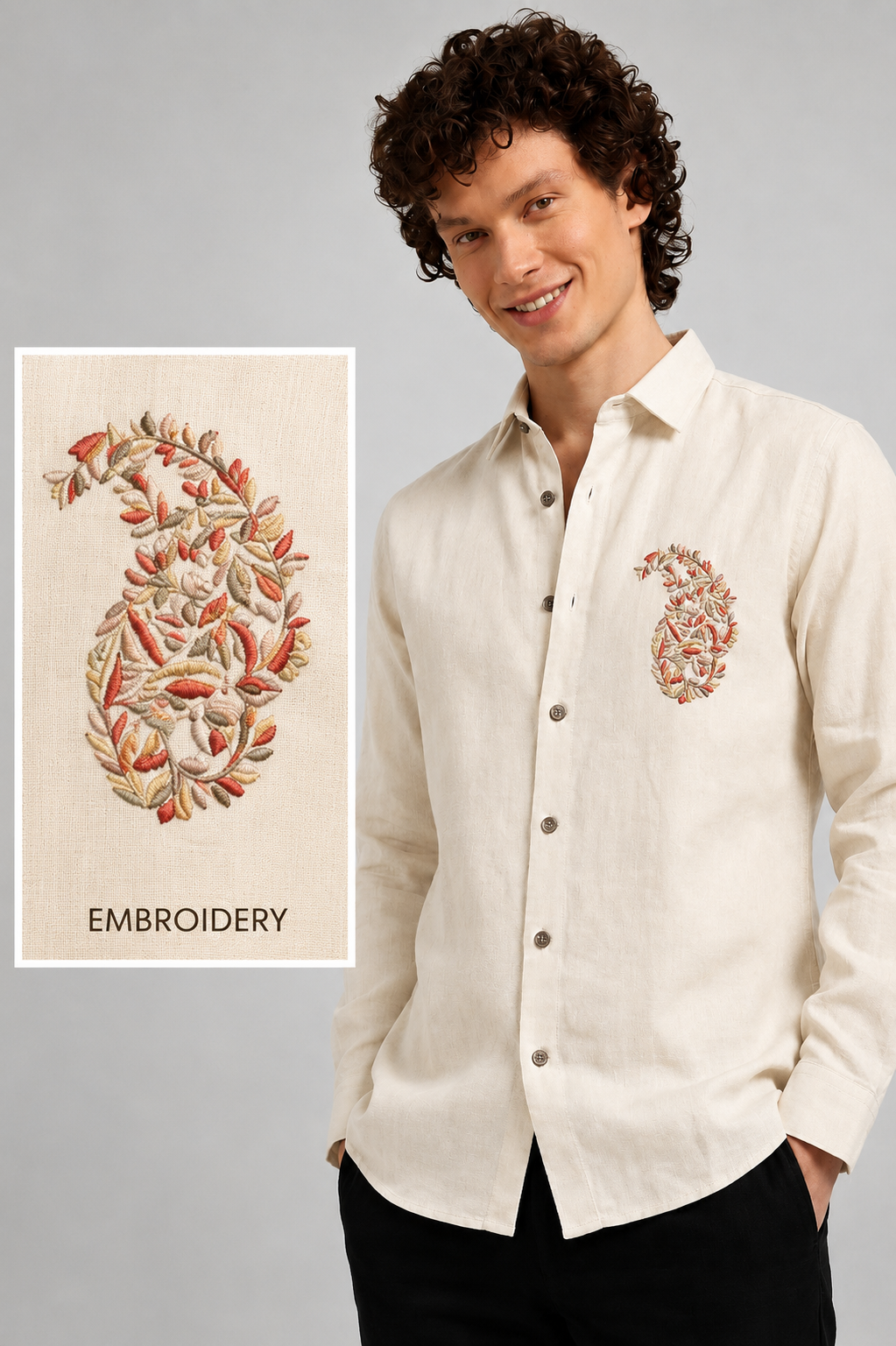 Paisley Floral Full Sleeve Casual Shirt