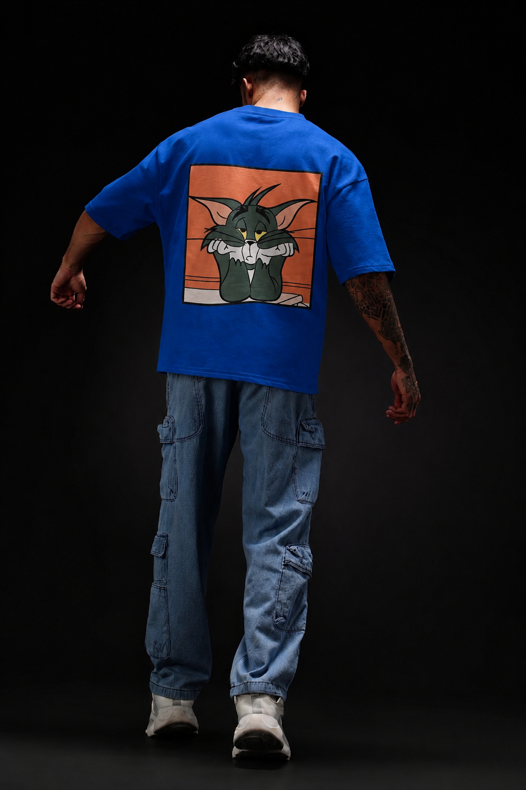 220 GSM Premium Cotton T-Shirt   blue