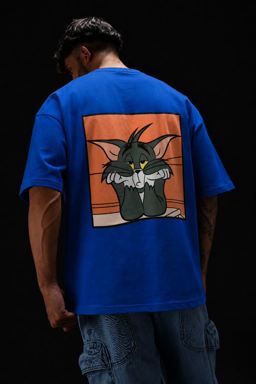 220 GSM Premium Cotton T-Shirt   blue
