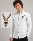 Nordic Stag Premium Embroidery  Shirt