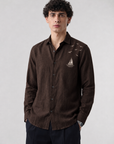 Coastal Voyage Embroidered Cotton Shirt