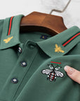 Luxurious Bee Emblem Signature Collar Polo T-Shir
