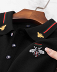 Luxurious Bee Emblem Signature Collar Polo T-Shir