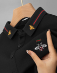 Luxurious Bee Emblem Signature Collar Polo T-Shir