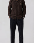 Coastal Voyage Embroidered Cotton Shirt